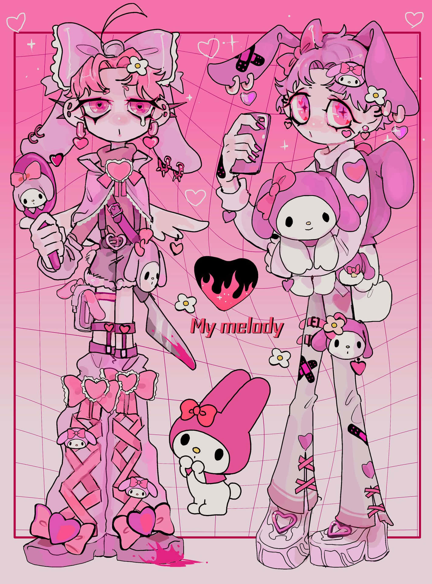 1421x1920 Yami Kawaii Wallpaper