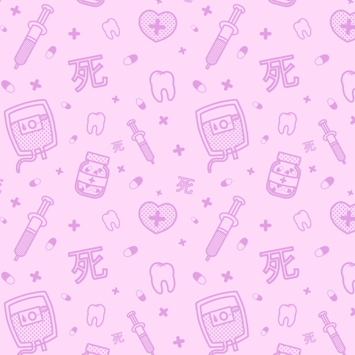 1200x1200 Menhera Pattern STUDIO ASSETS