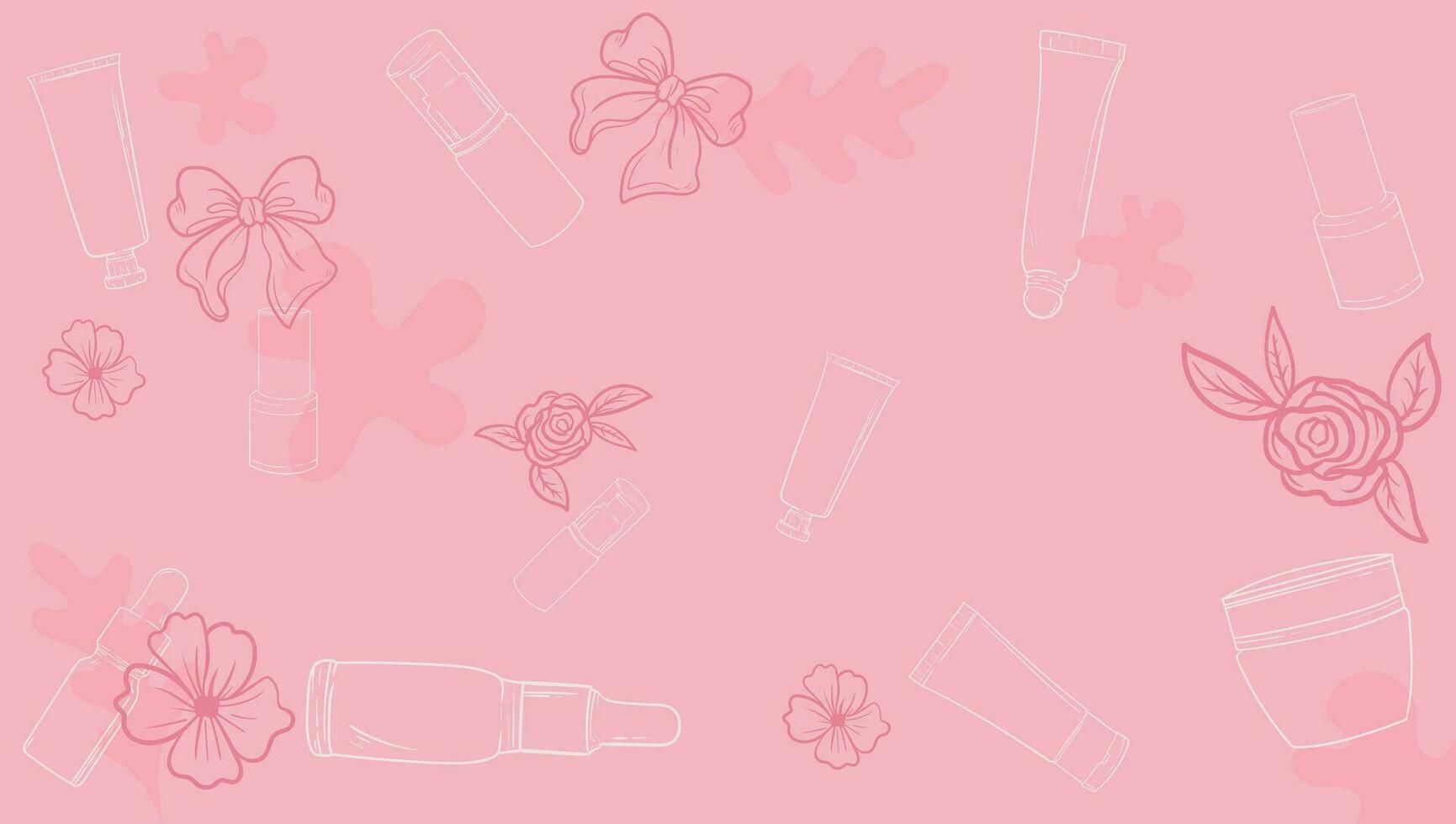 1731x980 Background floral and cosmetic beauty minimal illustratiom blossom for banner, advertising and promotion elegant luxury concept