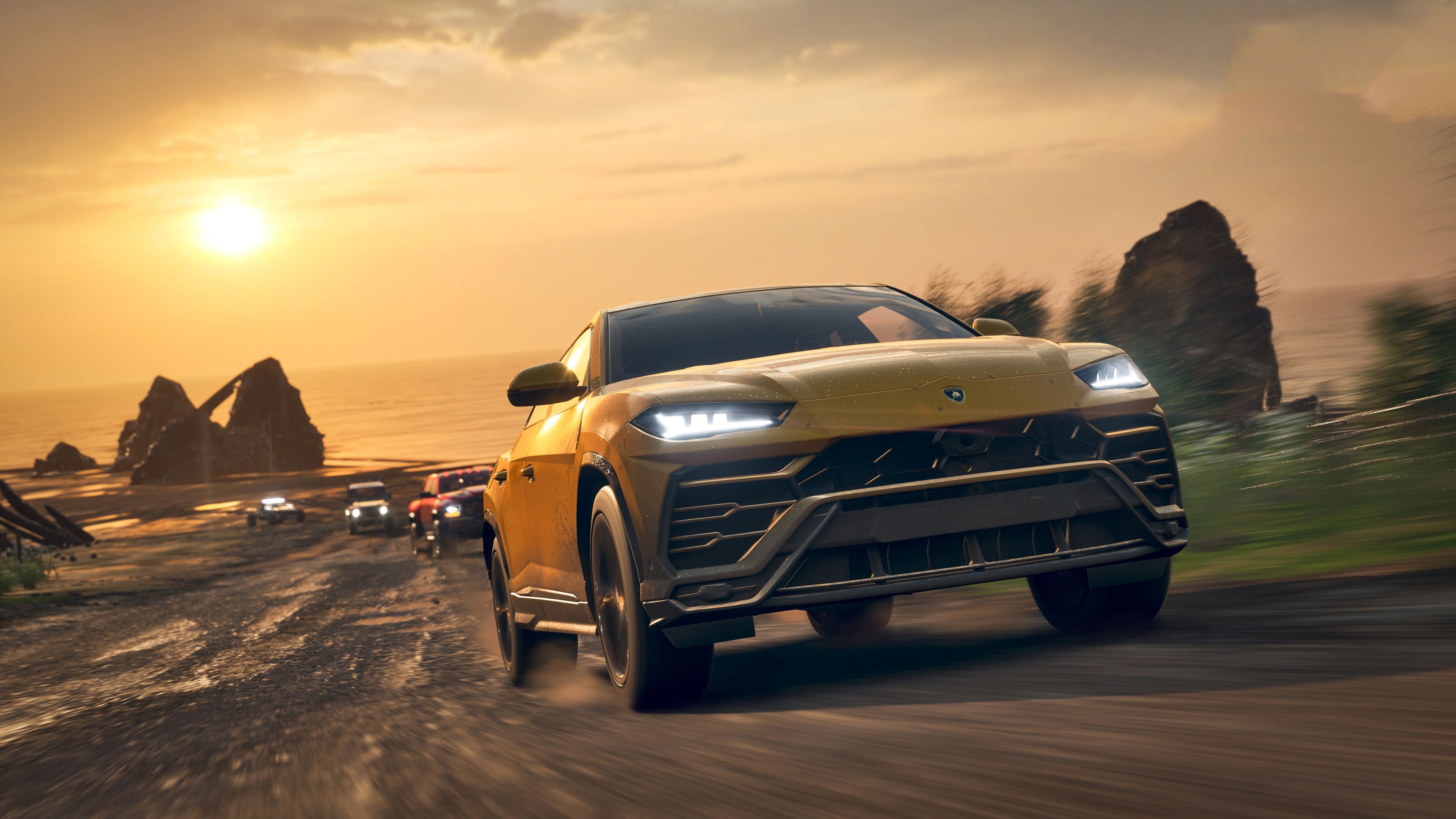 3840x2160 Wallpaper Lamborghini, Microsoft, game, Urus, Forza Horizon 4 for mobile and desktop, section игры, resolution 3840x2160
