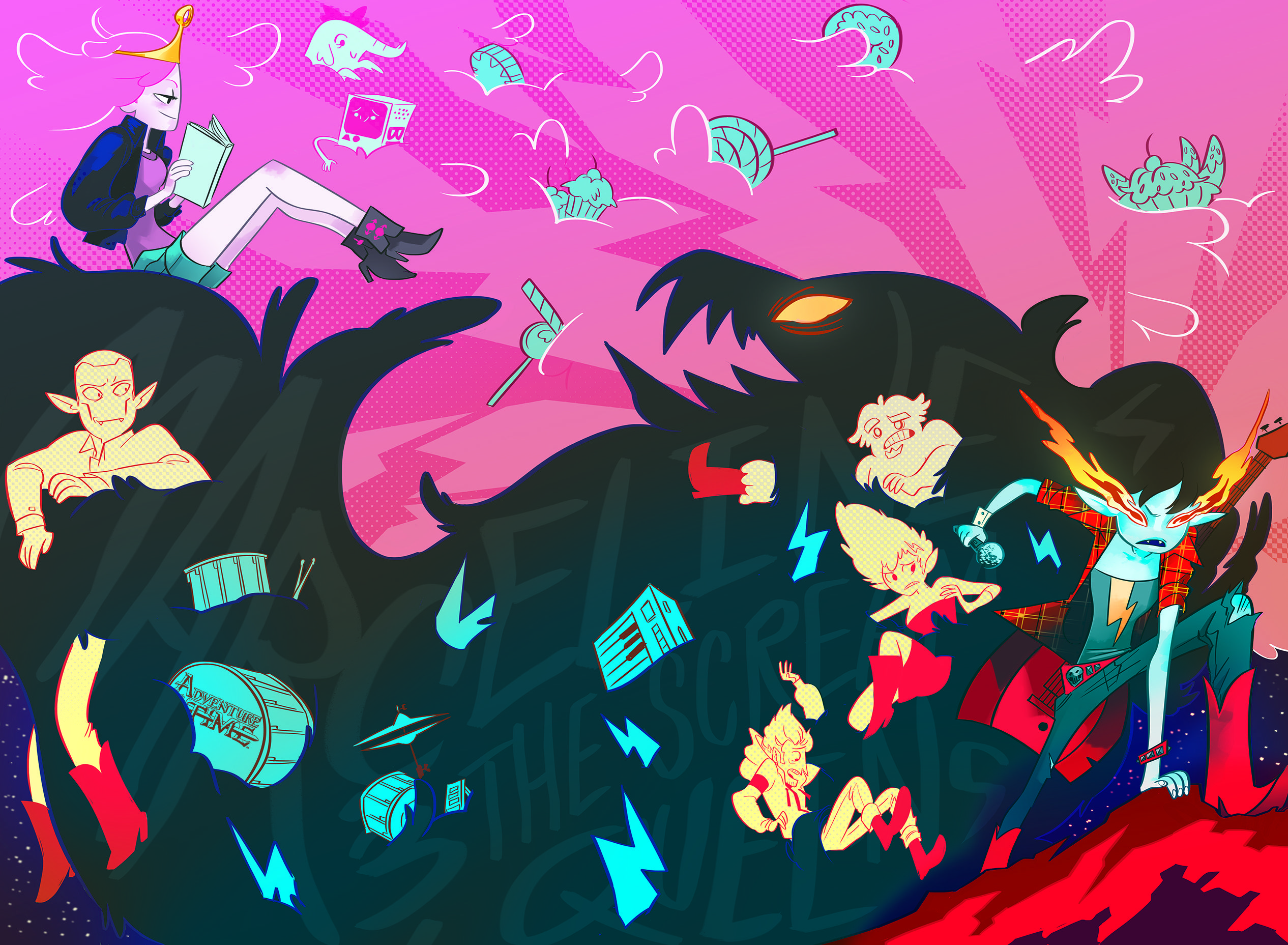 2532x1857 Wallpaper Adventure Time, Marceline The Vampire Queen, Ice King, Adventure Time Vol Adventure Time Vol Background Free Image