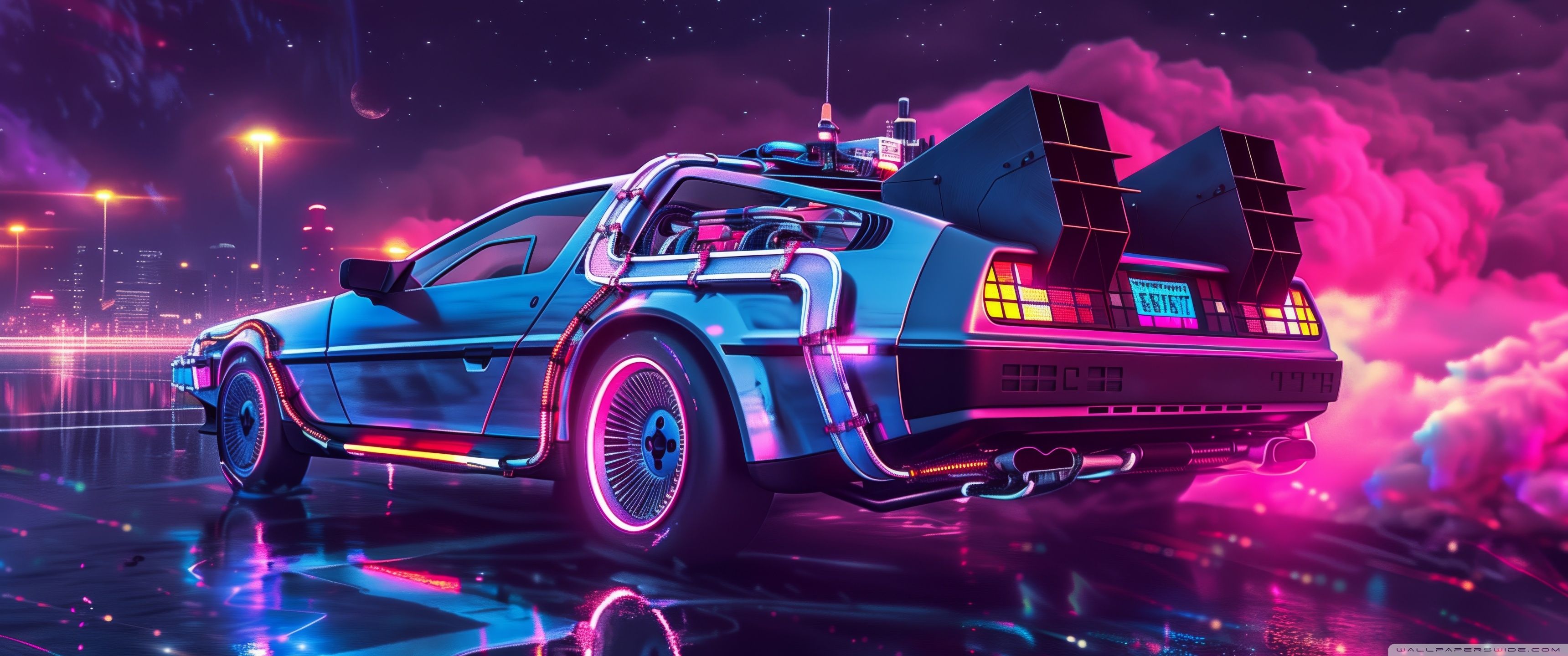 3440x1440 Back to the Future 4K UHD Wallpaper for UltraHD Desktop and TV : Widescreen and UltraWide Display : Dual Monitor