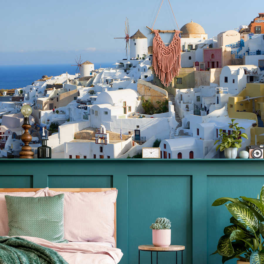 900x900 Photo wallpaper Santorini sun. DD123978. A.S