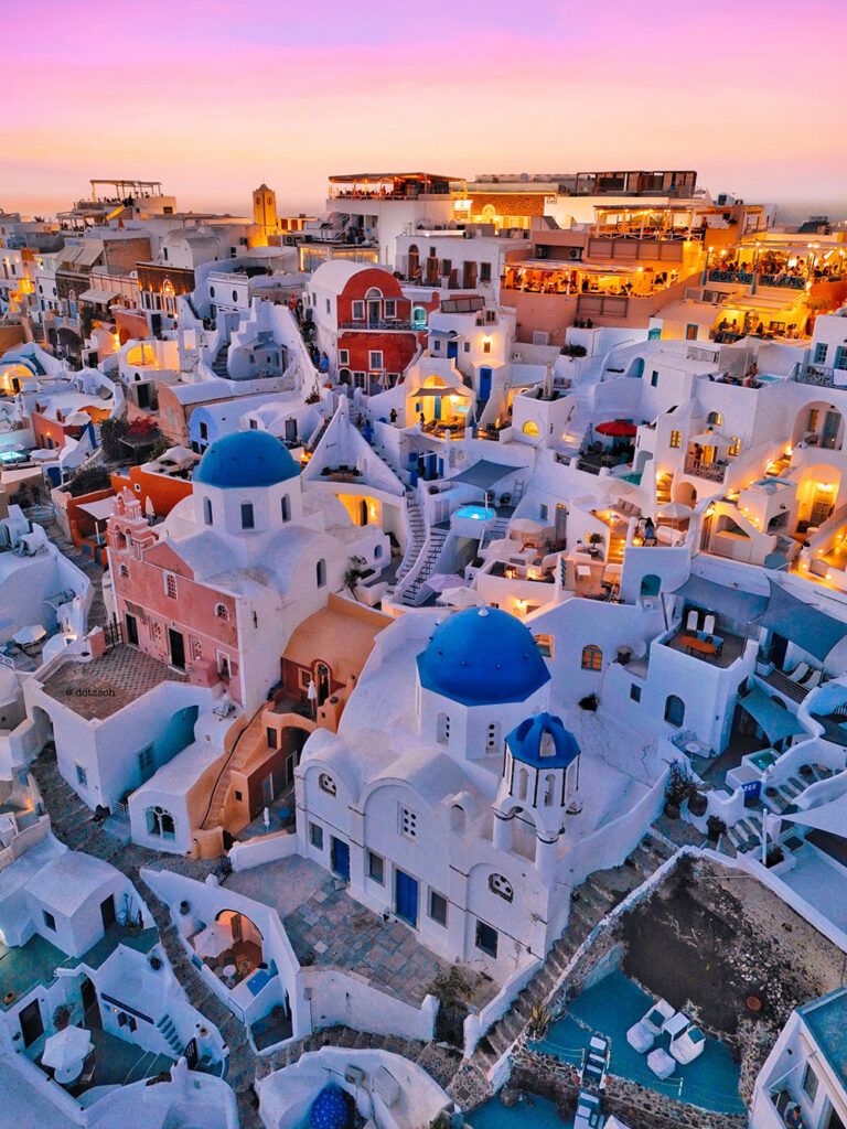 768x1024 Santorini Serenity: Oia's Sunset Magic and Fira's Timeless Charm