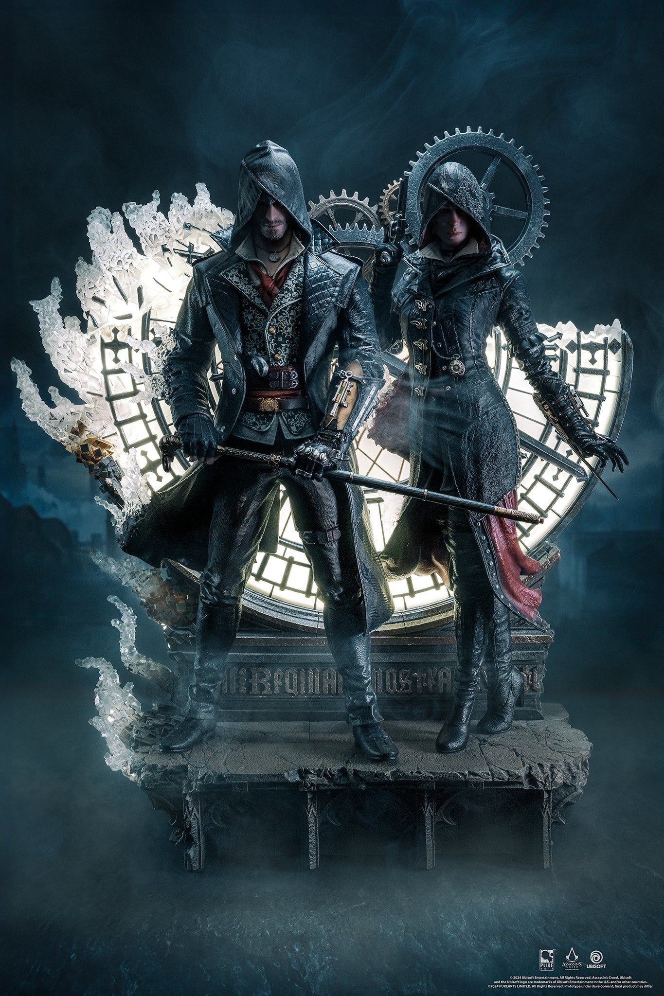 1365x2048 PRE ORDER: PureArts Assassin's Creed Syndicate Animus Jacob & Evie 1 4 Scale Statue