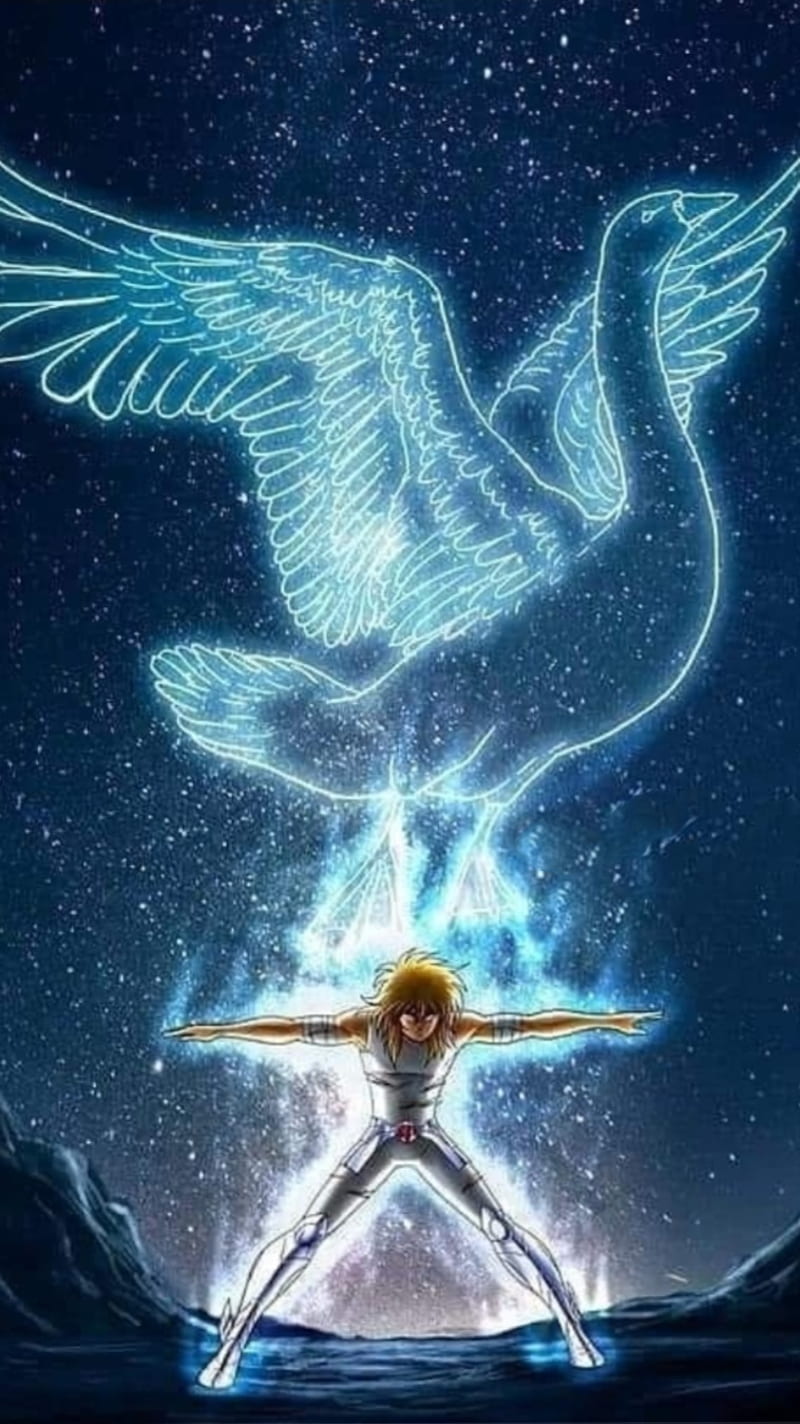 800x1424 HD cygnus saint seiya wallpaper