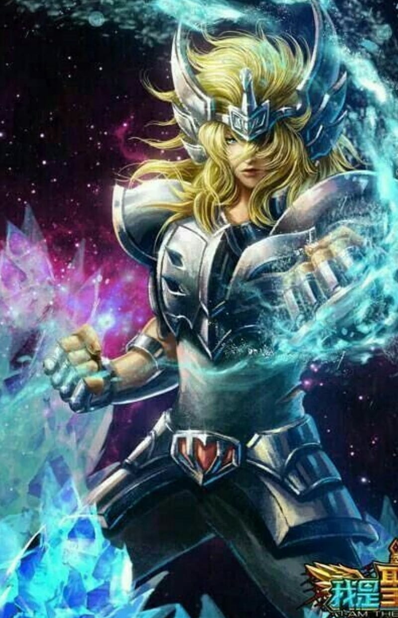 800x1240 Hyoga, anime, armadura, guerrero, manga, otaku, saint seiya, HD phone wallpaper