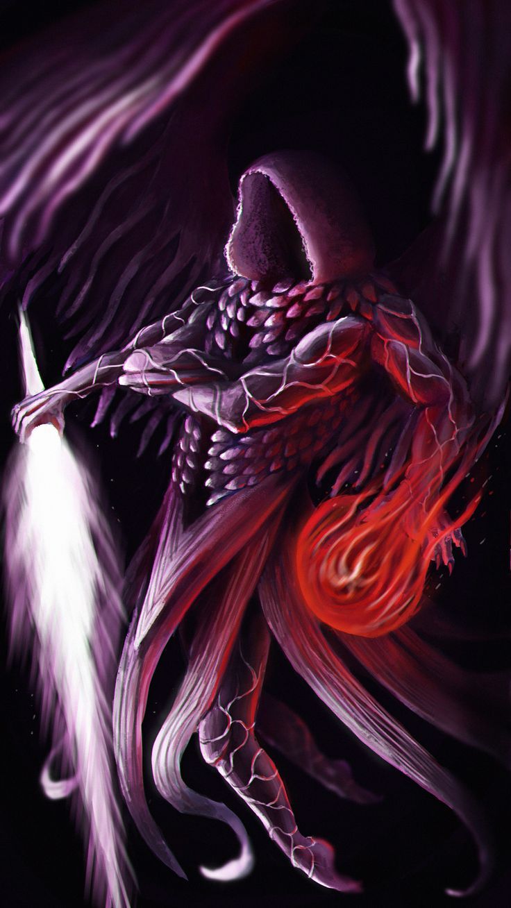 736x1308 Darklurker, Juliane Dutot. Darklurker dark souls, Dark lurker art, Angels demons