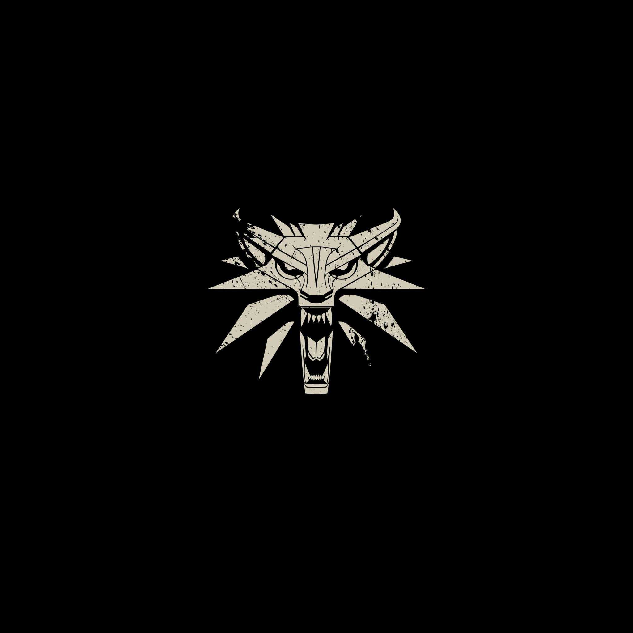 2048x2048 The Witcher 3 Wild Hunt Minimalism Logo HD Wallpaper (2048x2048)