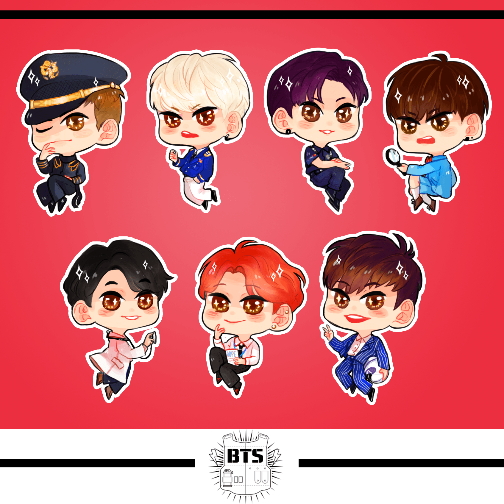 BTS Chibi Wallpapers - Top Free BTS Chibi Backgrounds - WallpaperAccess