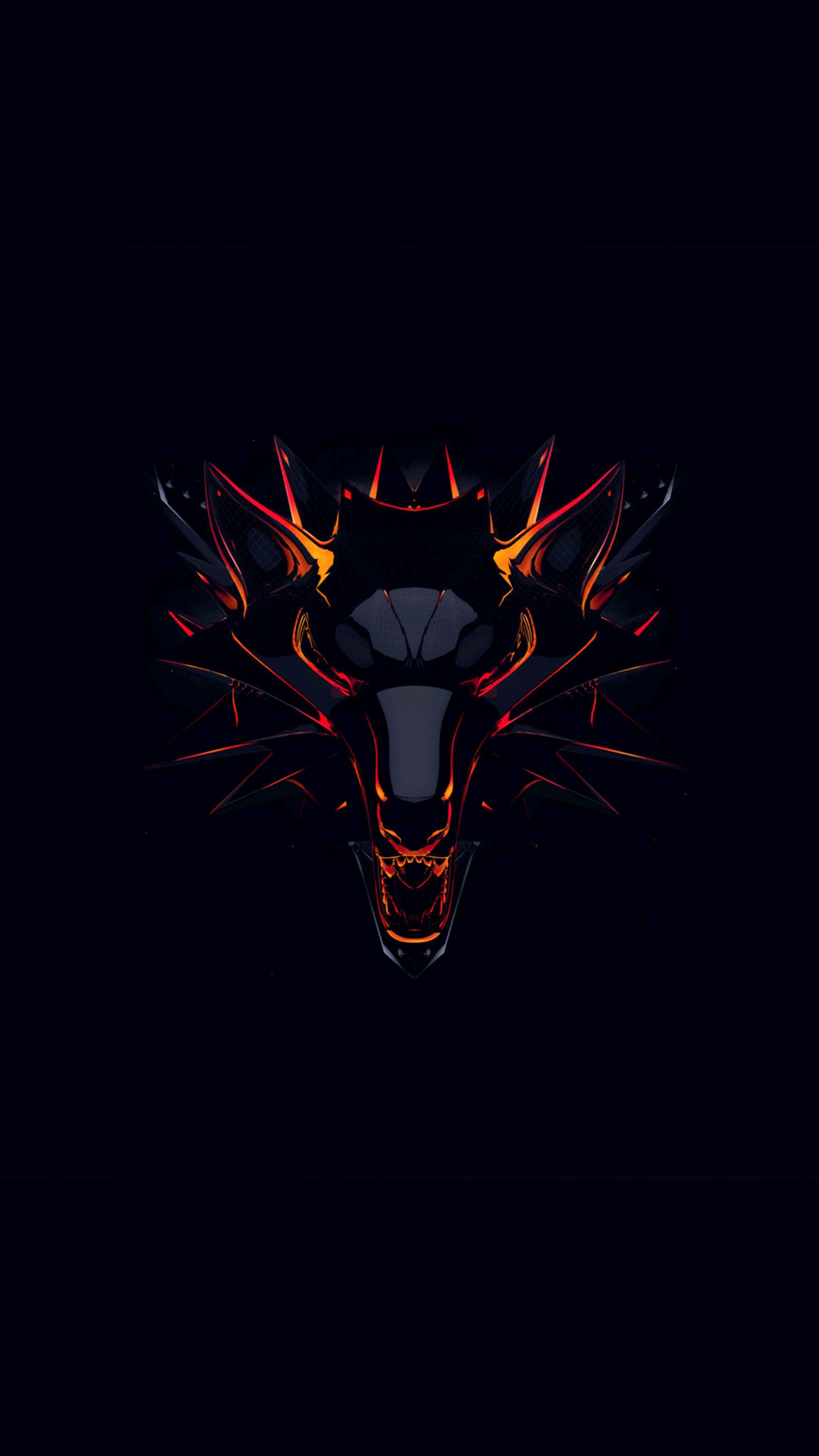 2160x3840 Witcher Dark Background Minimal 4K Ultra HD Mobile Wallpaper