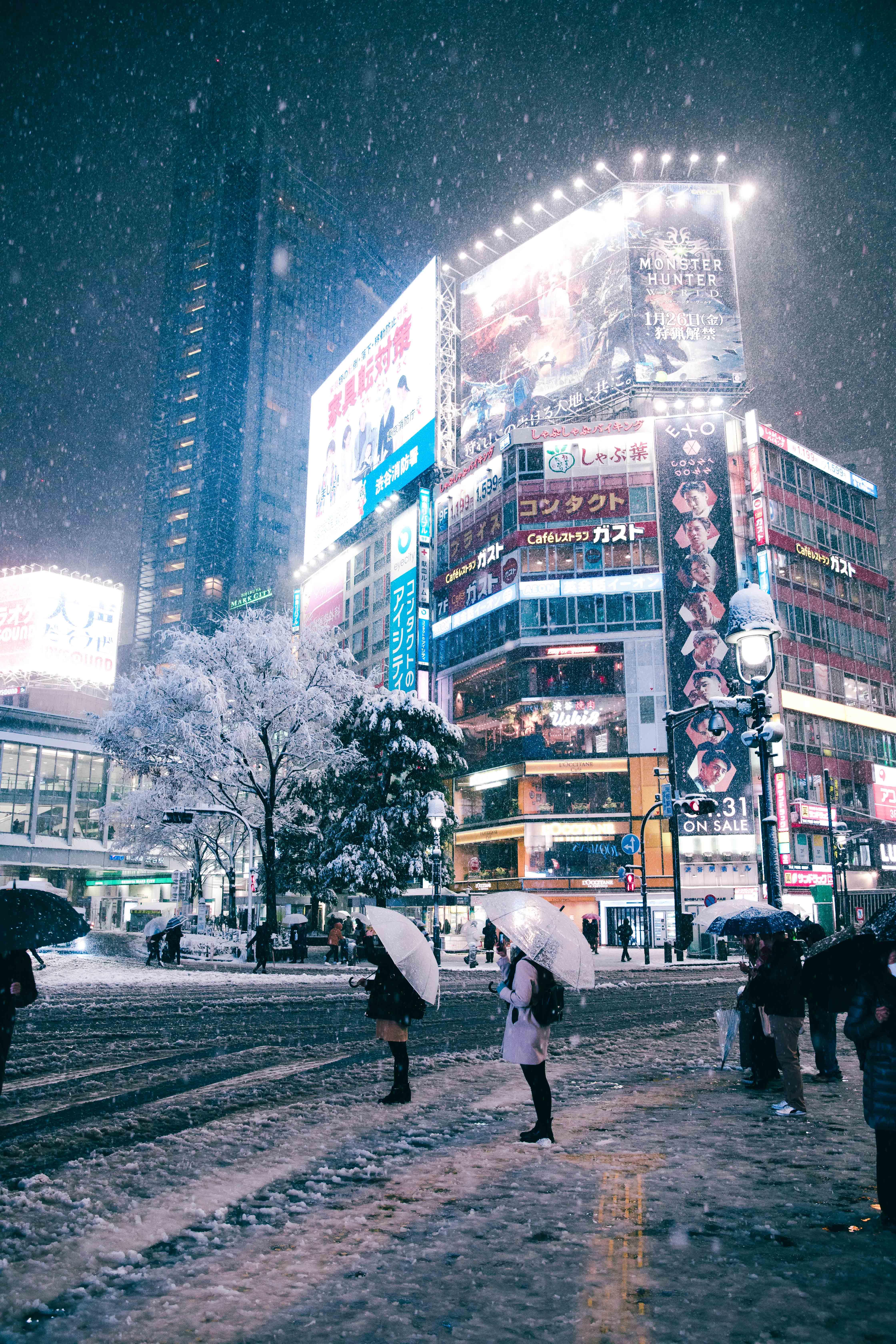 Tokyo Snow Wallpapers Top Free Tokyo Snow Backgrounds WallpaperAccess