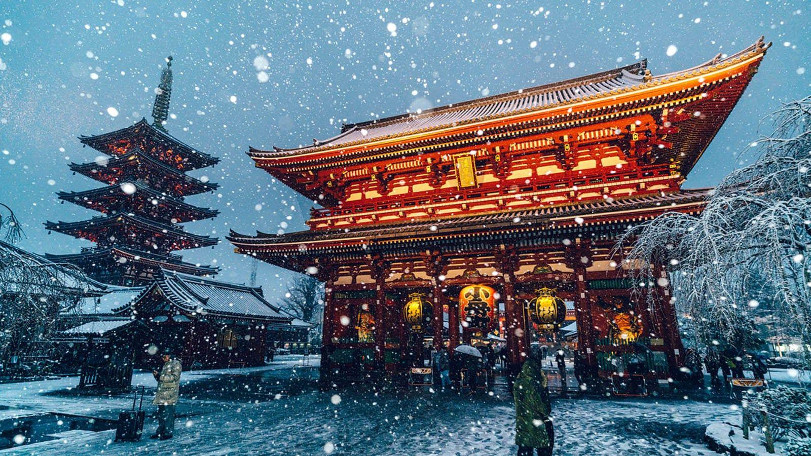 1600x900 Yuichi Yokota chụp Tokyo bị tuyết dày bao phủ