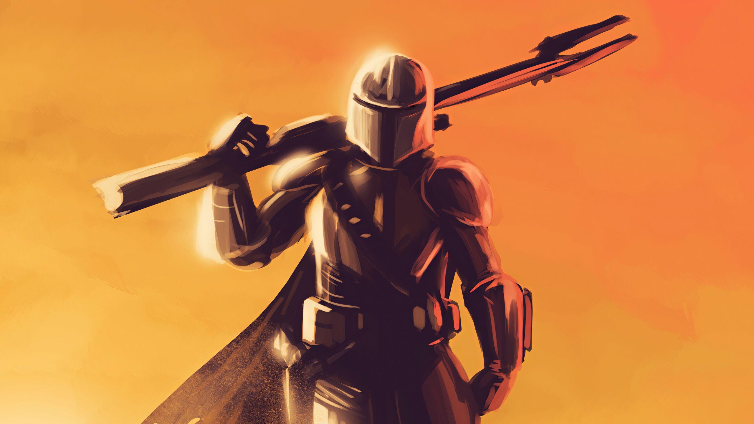 2560x1440 Wallpaper 4k The Mandalorian Tv Series Art The Mandalorian 4k
