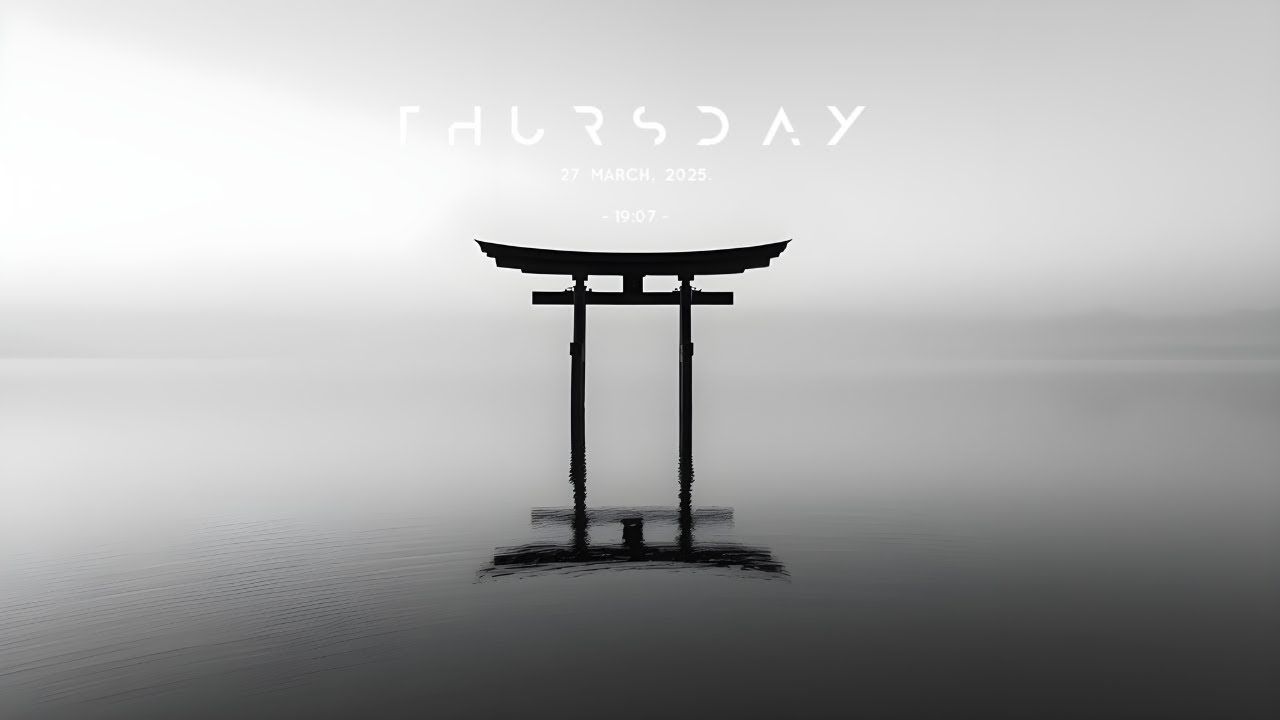 1280x720 Black and White Torii GateK Ultra HD Wallpaper & Screensaver