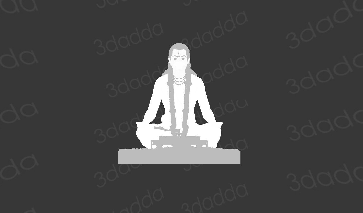 1475x864 Sant Dnyaneshwar Maharaj 3D model for 3D printing