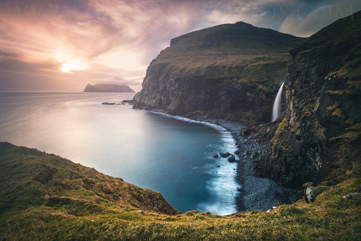 1200x801 Skarðsáfossur, Vágar, Faroe Islands. #StayAtHomeSaveLives