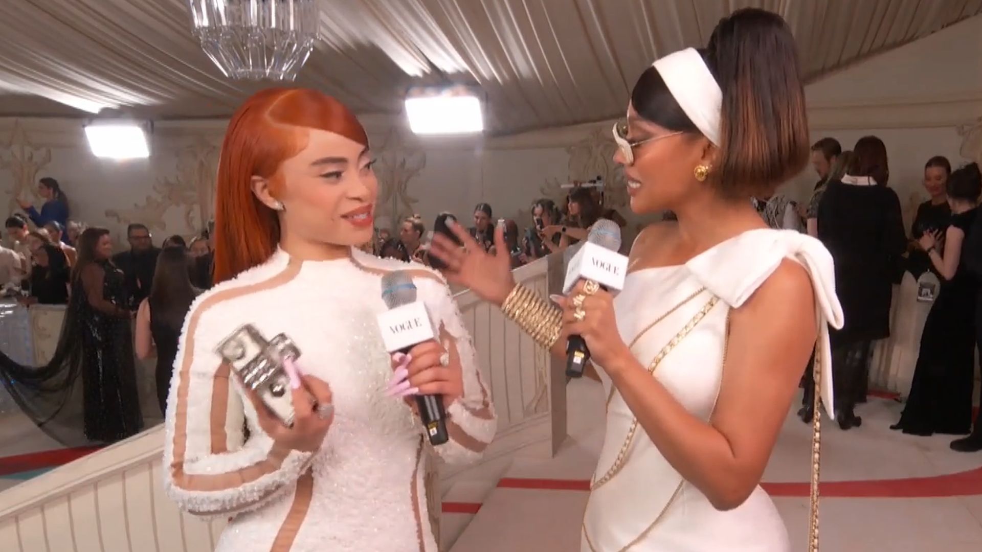 1920x1080 Ice Spice Wears Balmain to Her First Met Gala Red Carpet