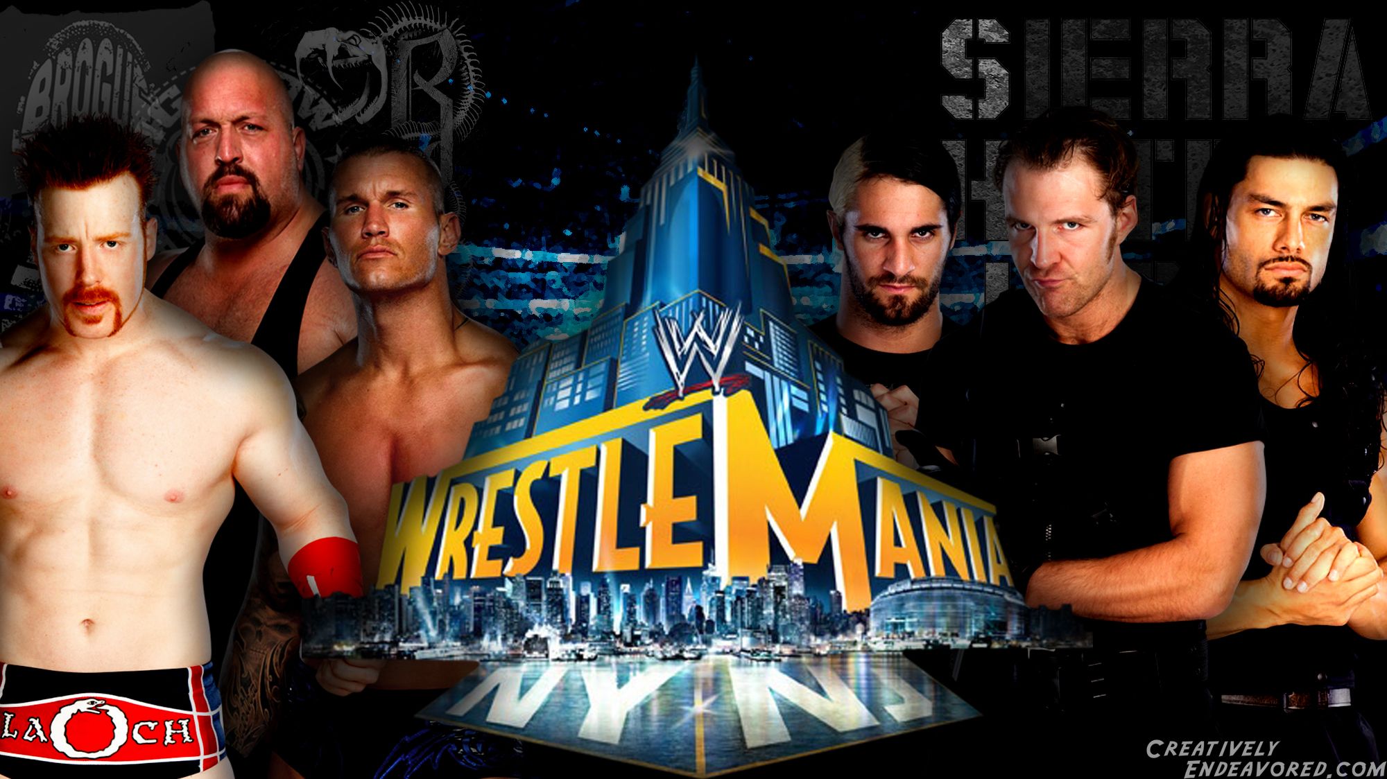 2000x1124 WrestleMania Wallpaper Wednesday: Sheamus, Randy Orton & The Big Show vs The Shield. Hot Tag Wrestling