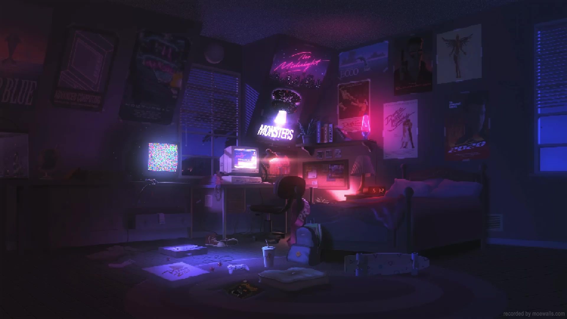 1920x1080 Pixel Room Wallpaper