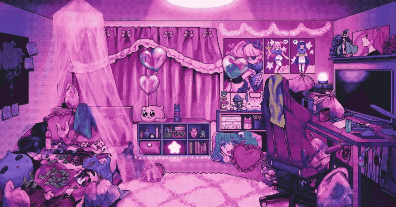 1280x670 The Charm of Pixel Art Background｜nyalra