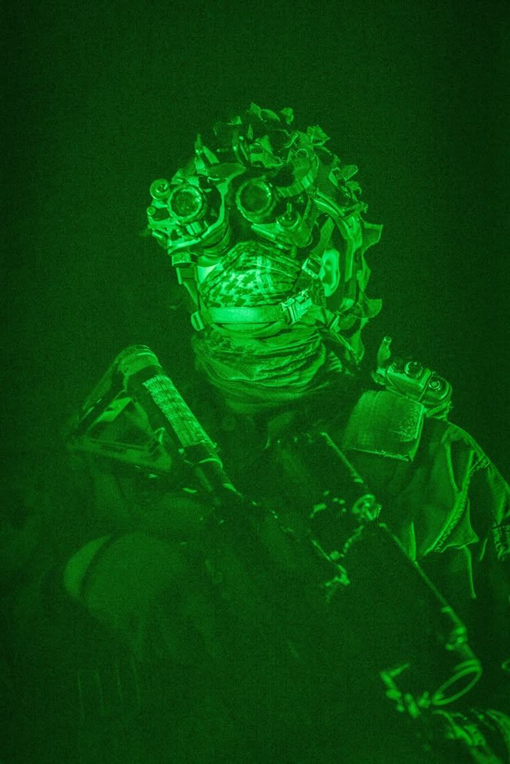 736x1103 Soldier from Telemark battalion, with night vision goggles