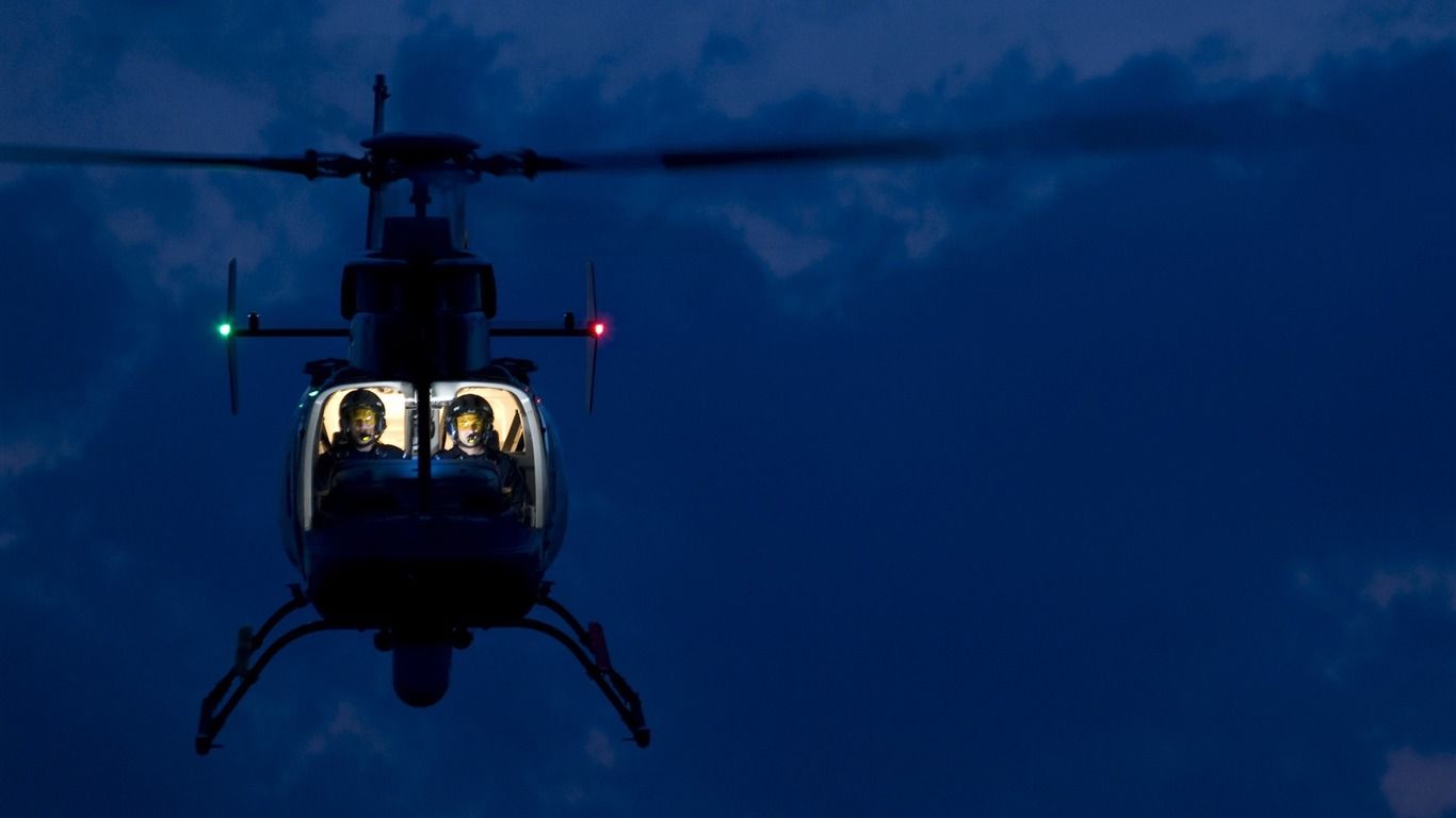 1366x768 Helicopter In Flight Military Desktop Wallpaper Second Series