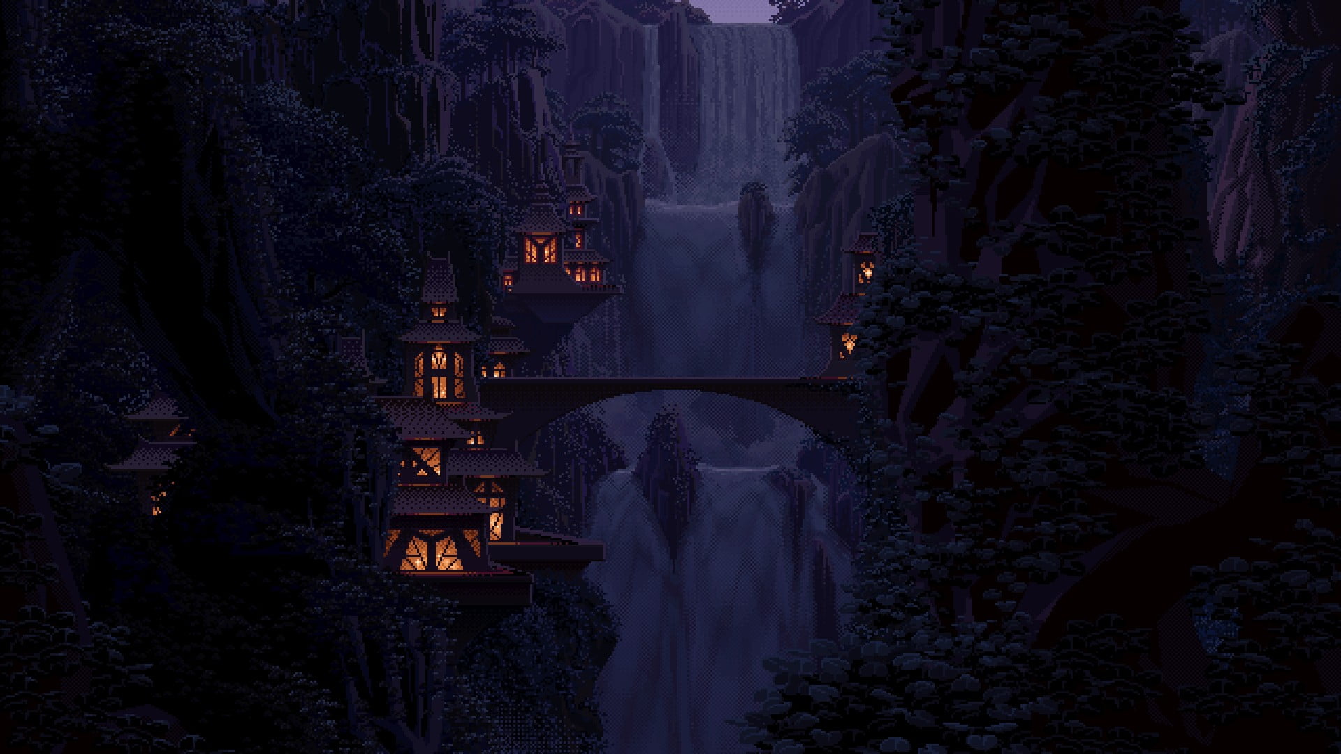 1920x1080 Lord of The Rings Elf village movie still HD wallpaper