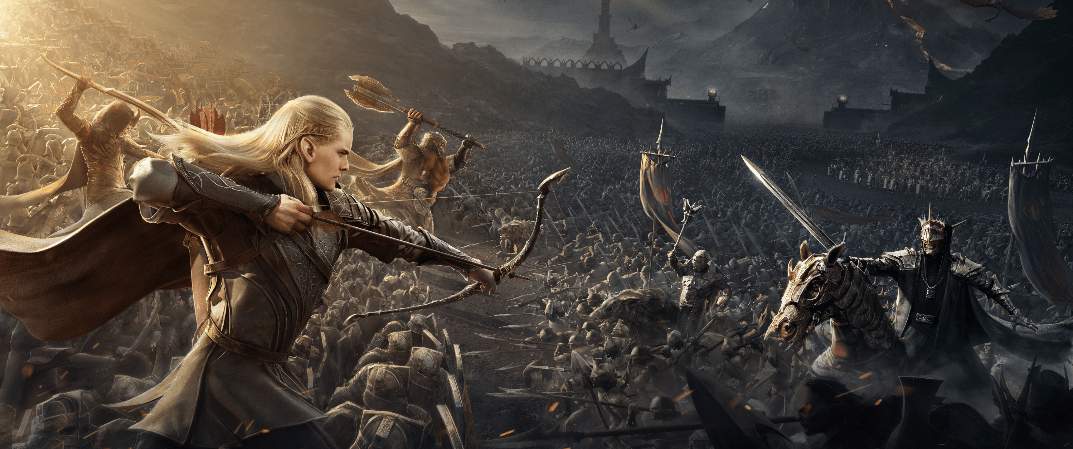 3440x1440 Battle of the Black Gate Wallpaper 4K, Lord of the Rings, 5K
