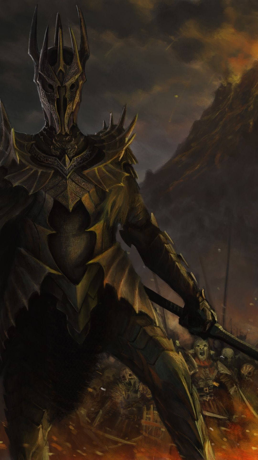 1080x1920 Phone wallpaper: Dark, Warrior, Lord Of The Rings 1232032