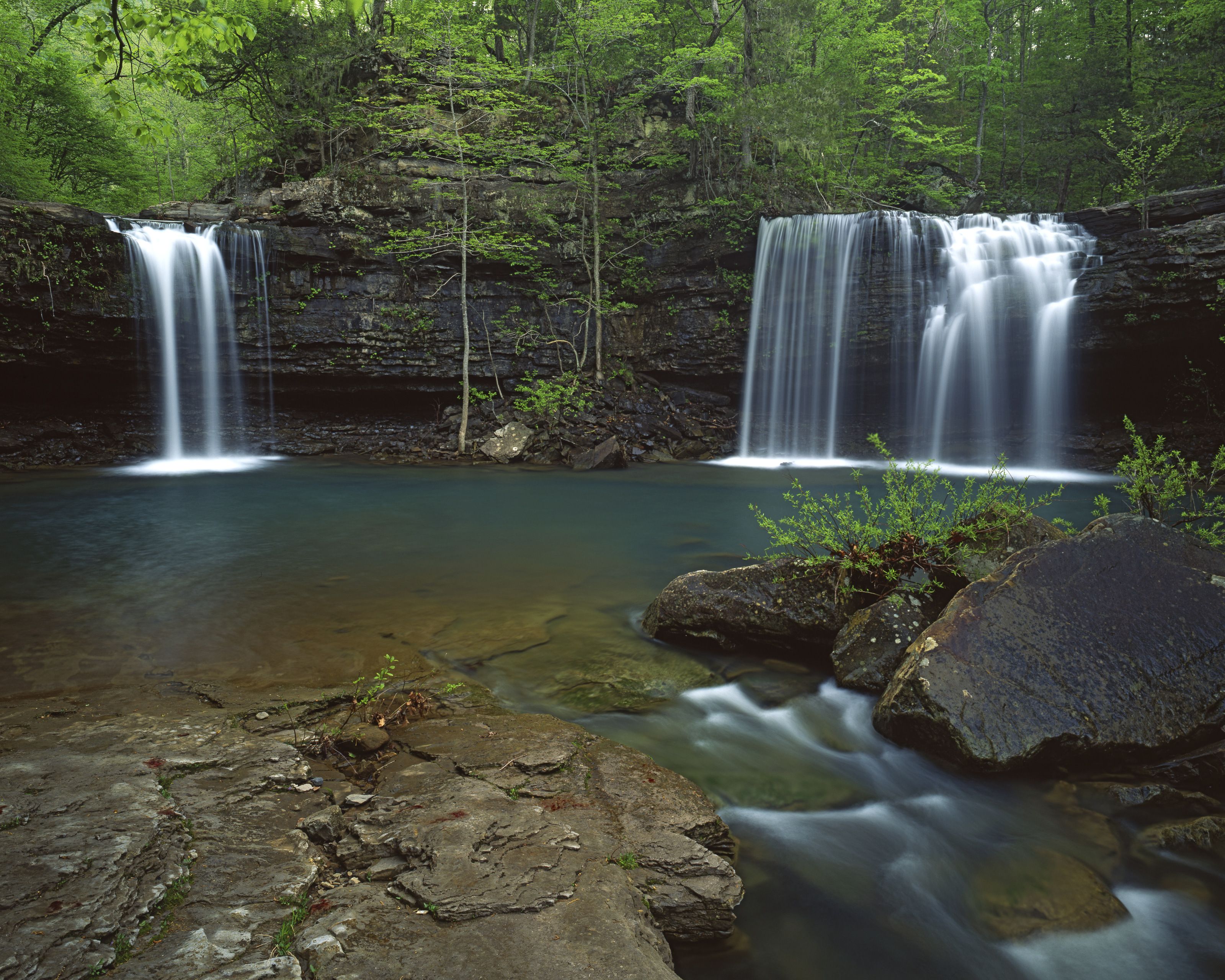 3200x2560 Twin Falls on Devil's Fork Wall Mural