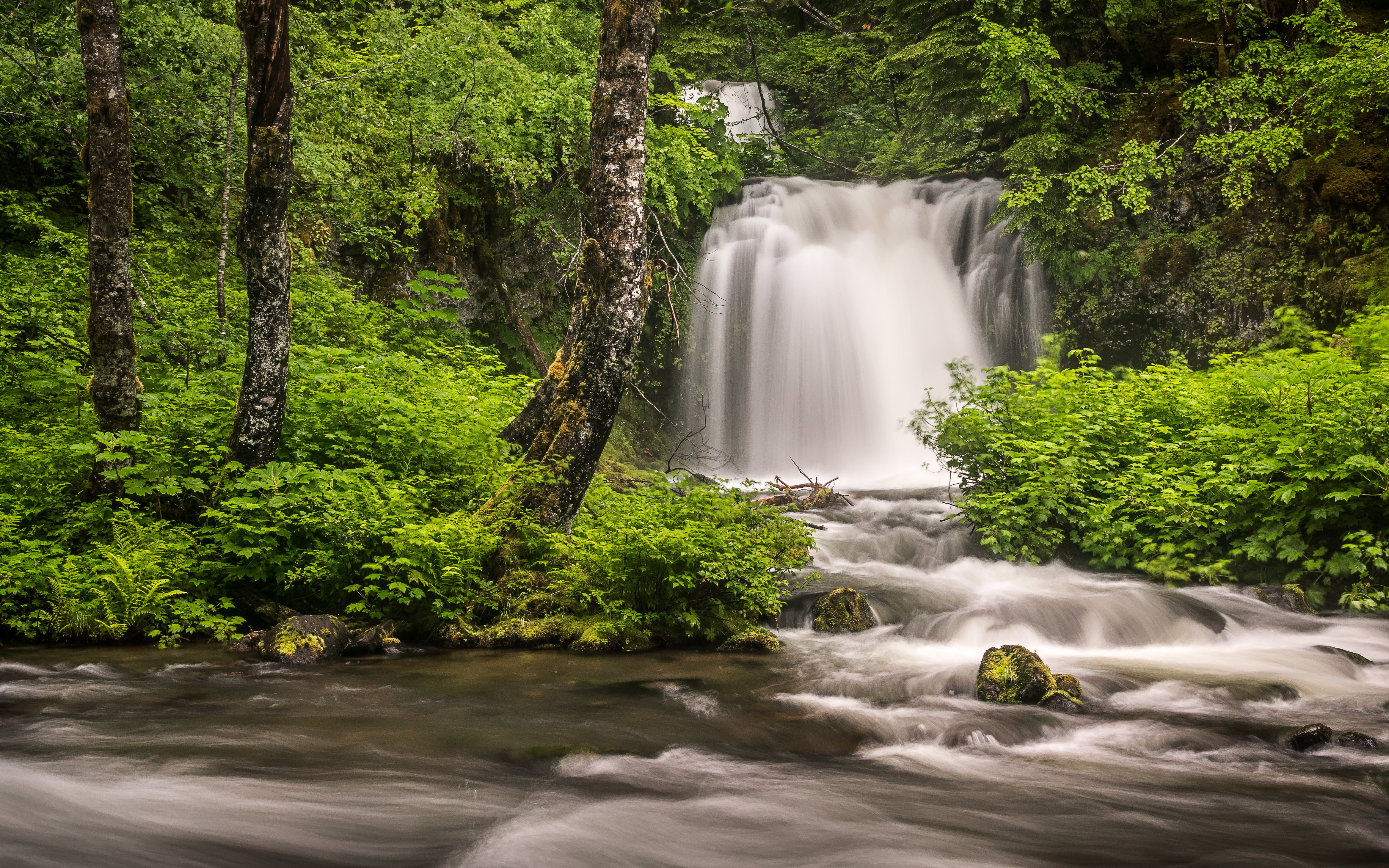 4671x2919 View of waterfalls during daytime, river falls HD wallpaper