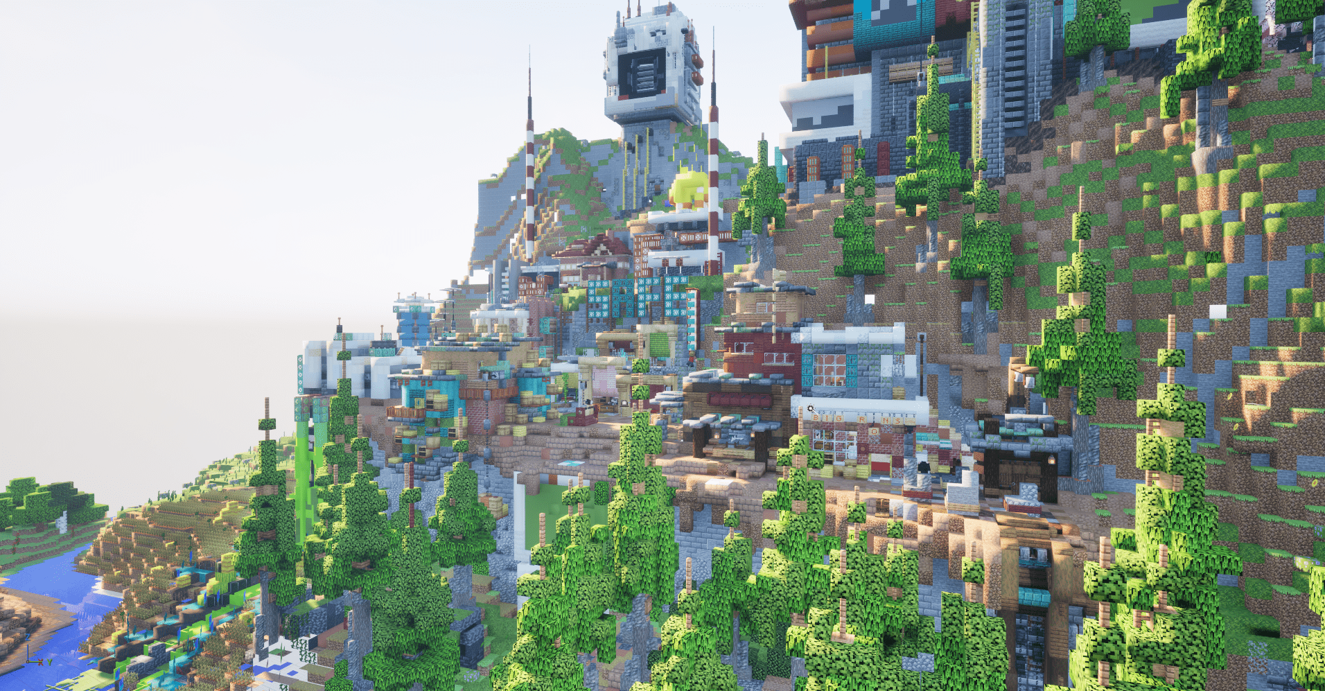 1912x997 I made Mumbo's S10 base into a Meccha Chameleon map!