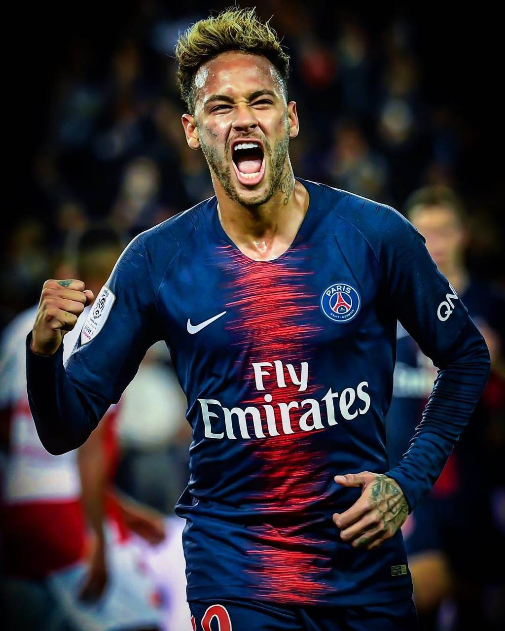 1024x1280 Neymar PSG 4k Mobile Wallpaper