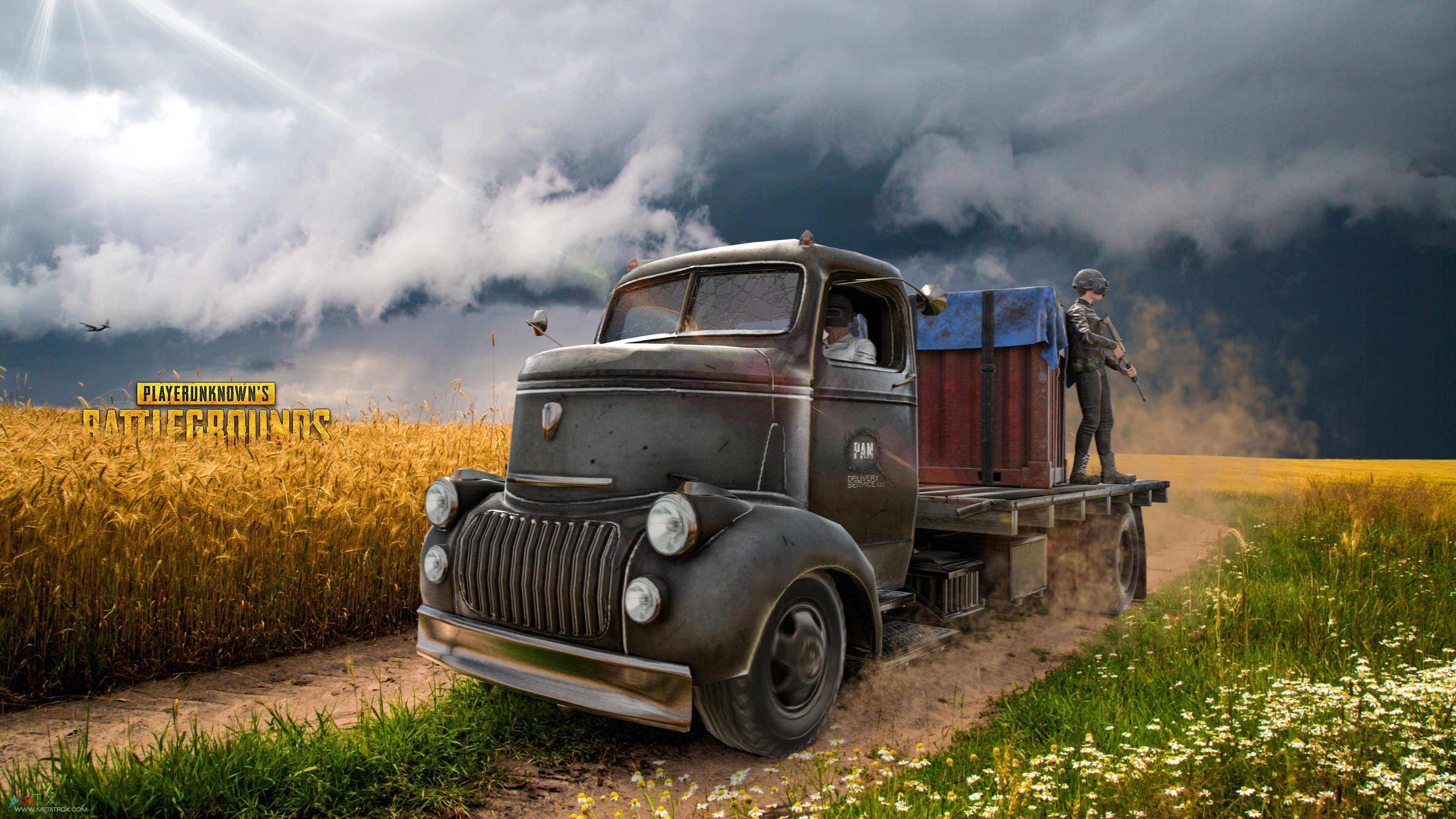 3840x2160 PUBG Truck Background Wallpaper 70228 3840x2160px