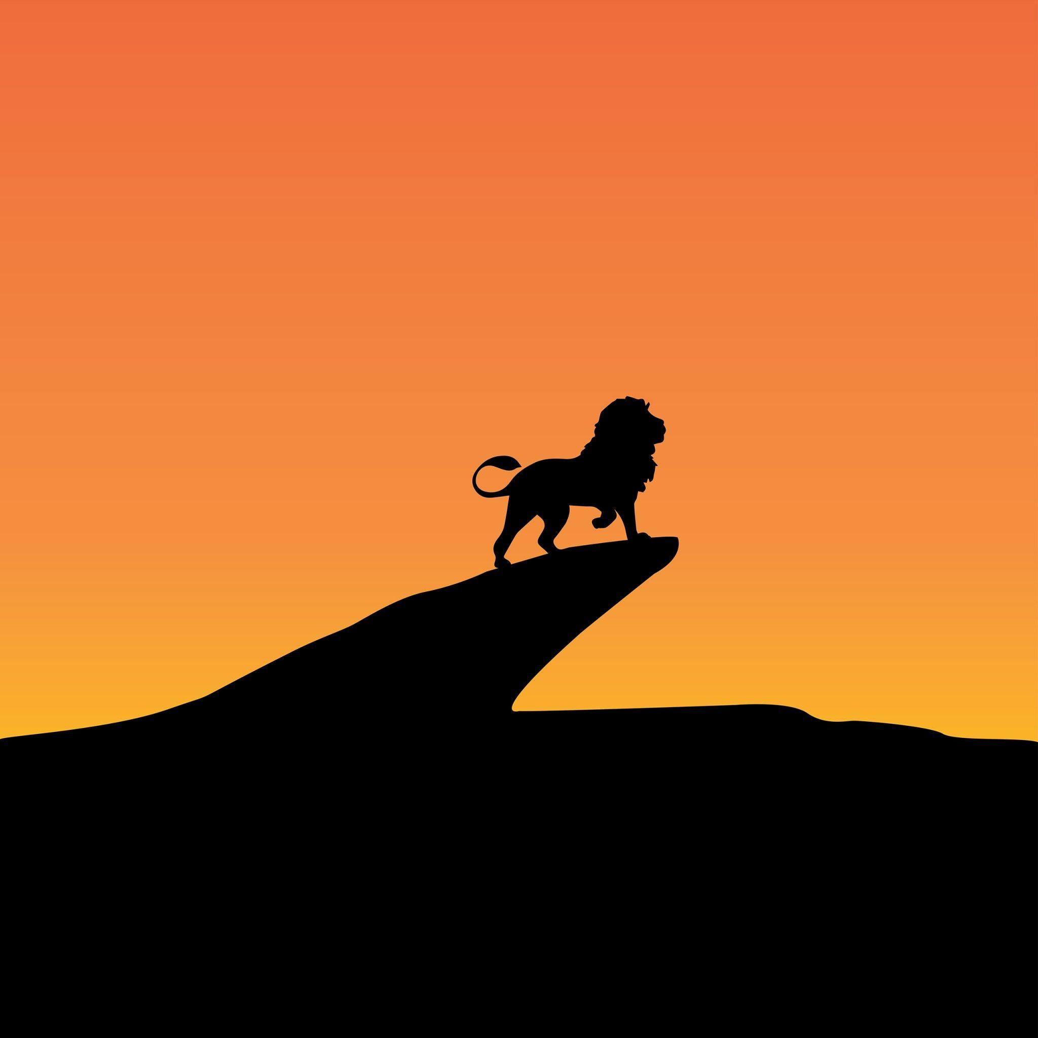 2048x2048 Lion King Silhouette Minimal 4K 8K Wallpaper</a> Wallpaper