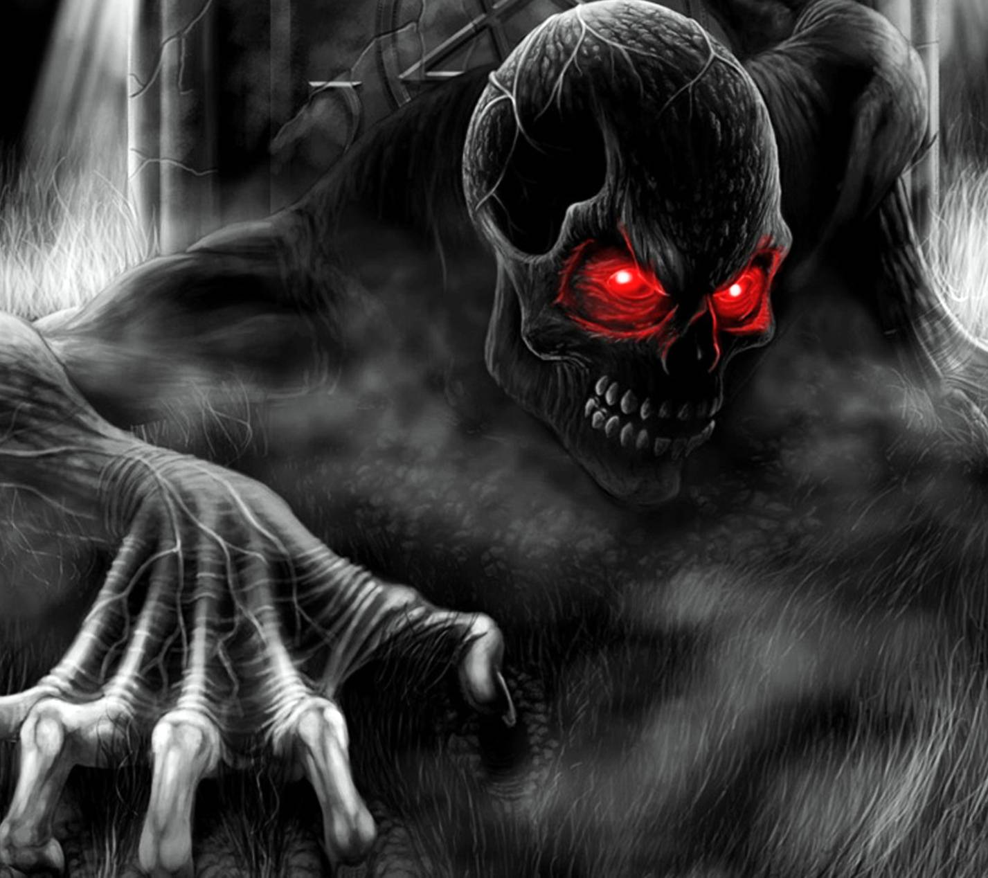 1427x1268 Abstract Skull HD wallpaper
