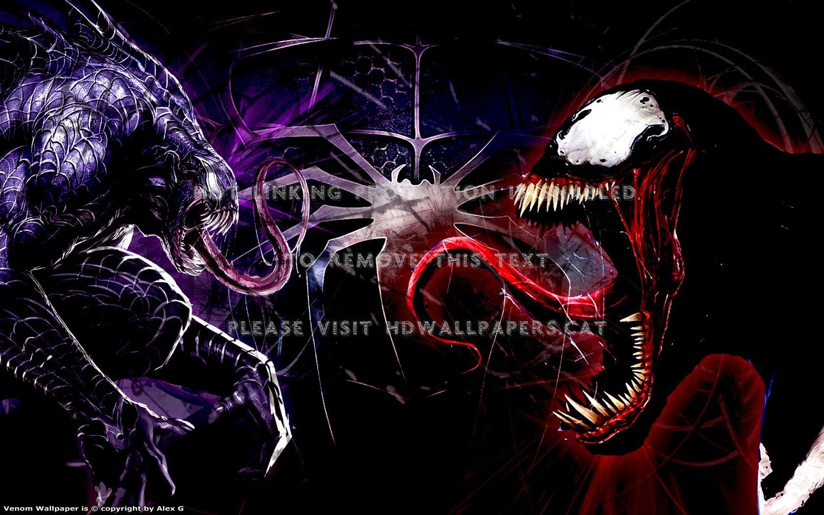 1680x1050 the rage of venom spider vemon web abstract