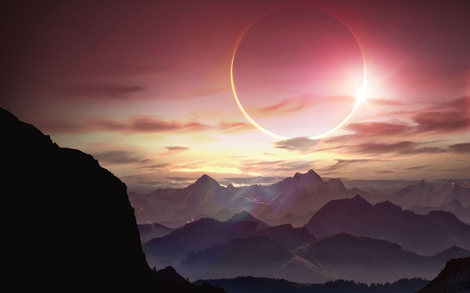 1920x1200 Solar Eclipse Wallpaper