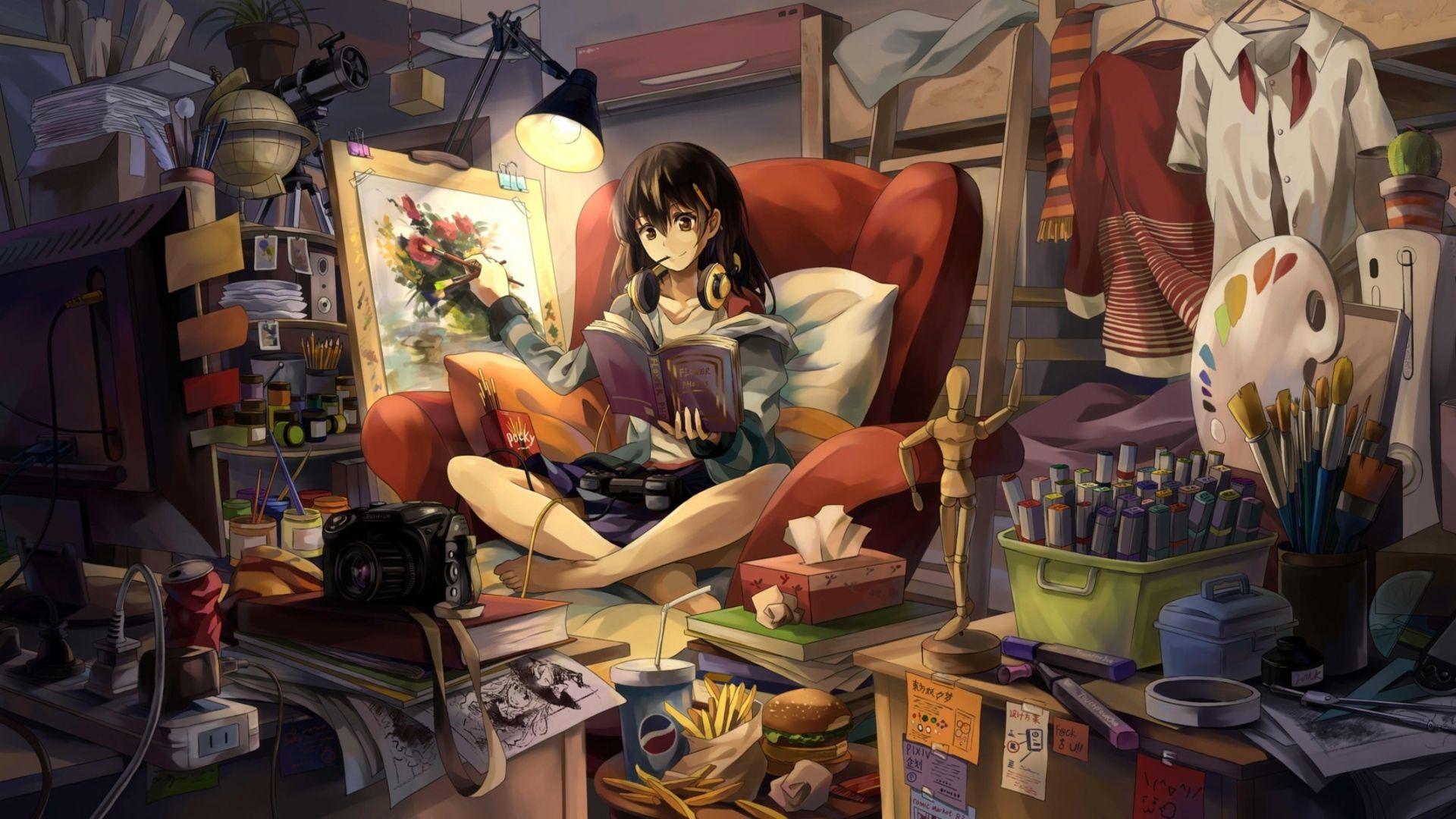 1920x1080 Wallpaper girl anime