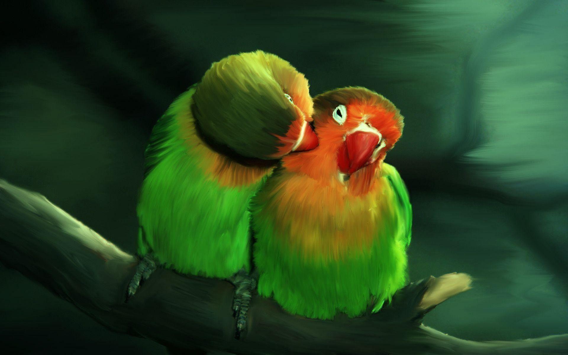 1920x1200 Lovebirds Wallpaper