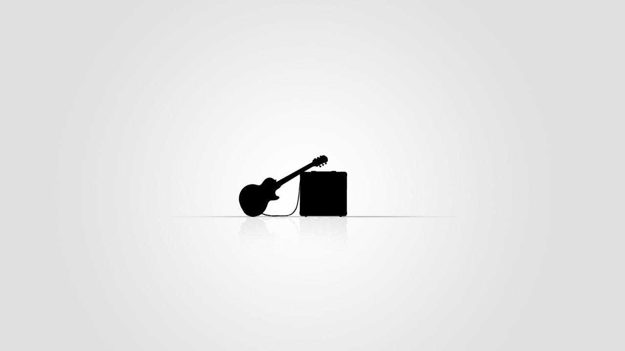 1280x720 Minimalist Guitar Picture 5 HD Wallpaper.