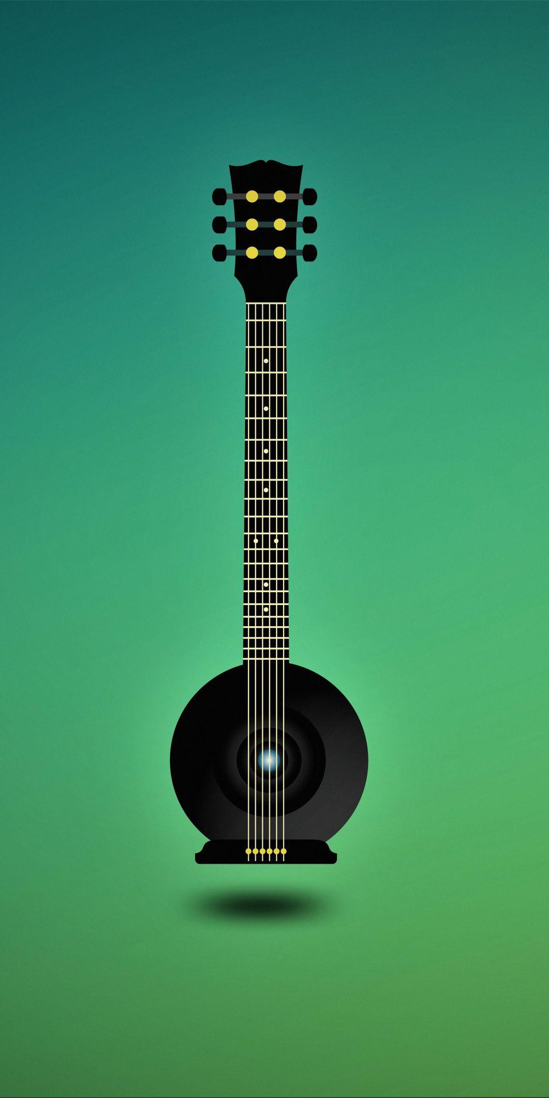 1080x2160 Music, guitar, minimal, art, 1080x2160 wallpaper
