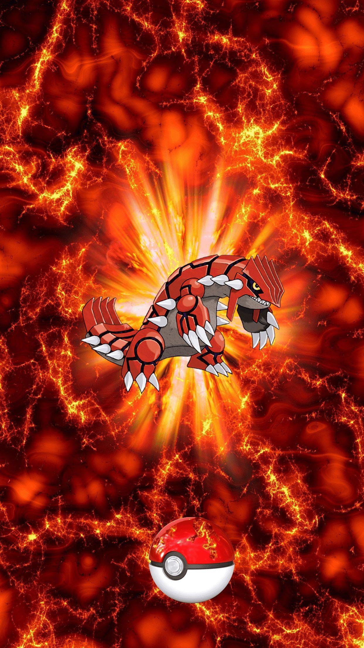 Download Primal Groudon With Fire Near Body Wallpaper  Wallpaperscom
