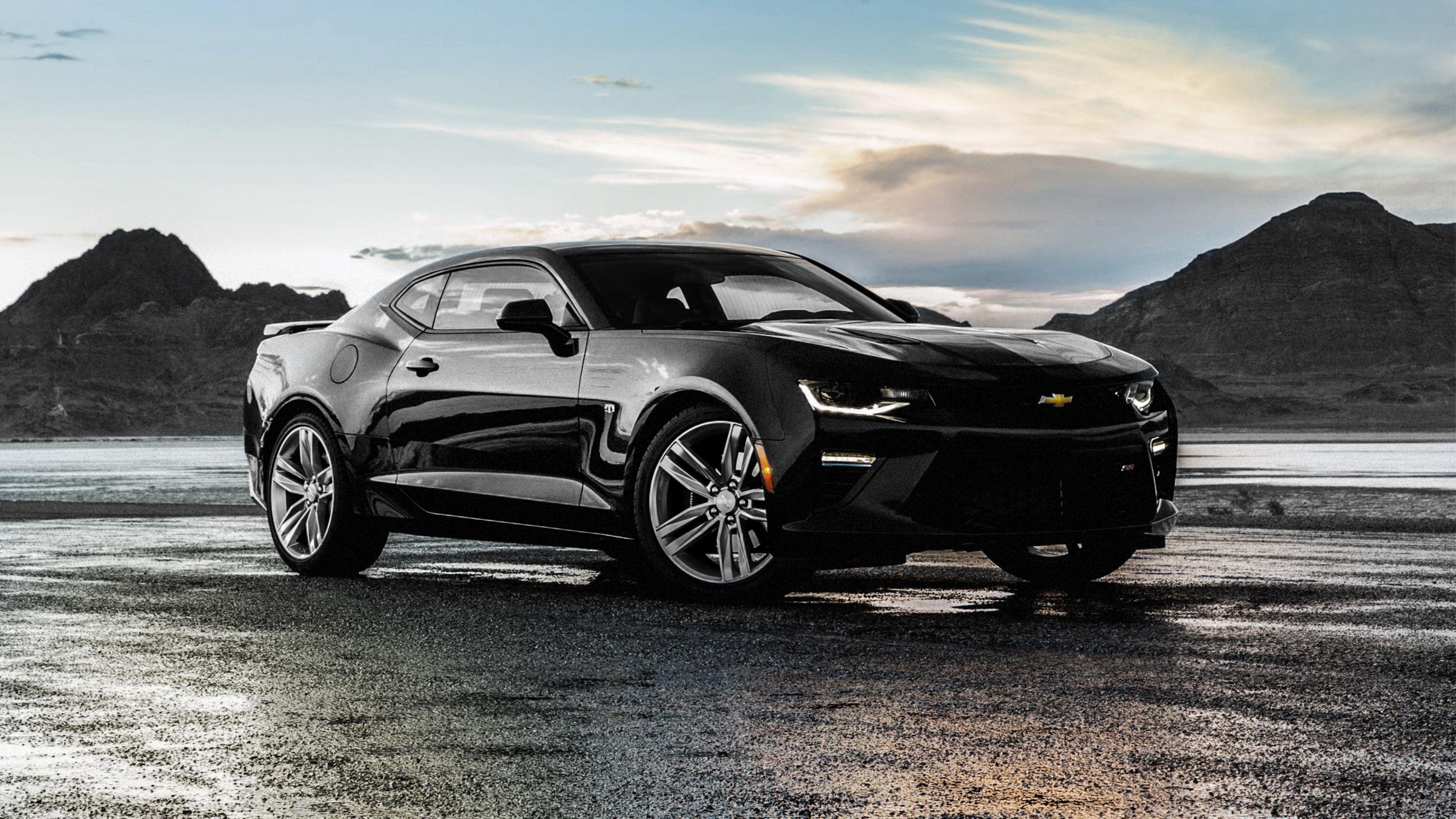 3840x2160 Chevrolet Camaro SS Black, HD Cars, 4k Wallpaper, Image