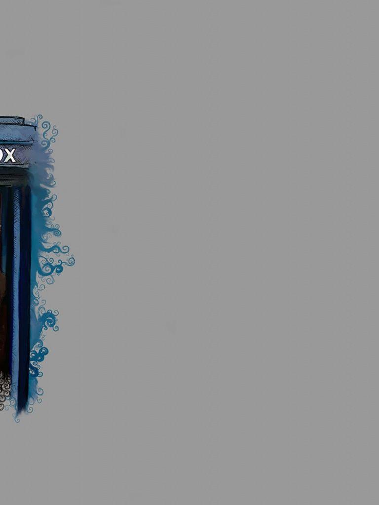 768x1024 doctor who, back to the future iPad wallpaper