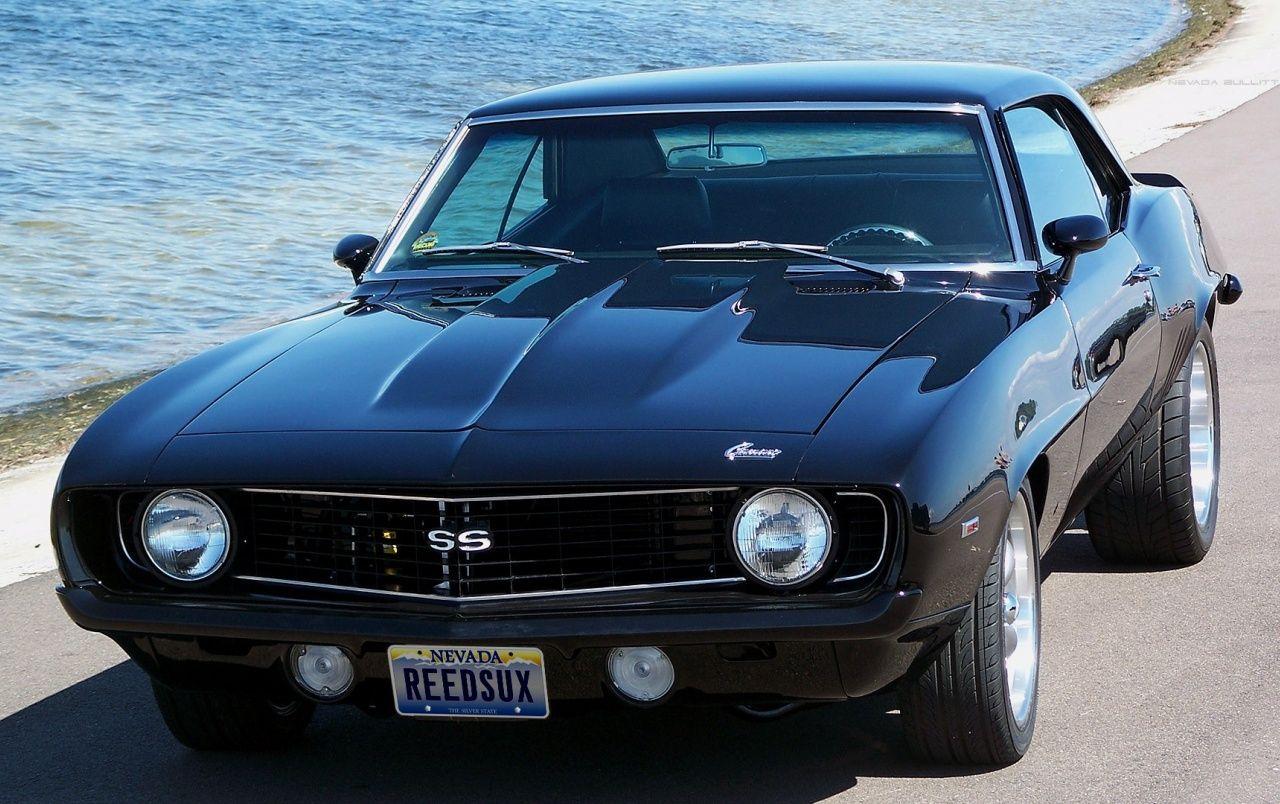 1280x804 Vintage Black Chevrolet Camaro SS wallpaper. Vintage Black