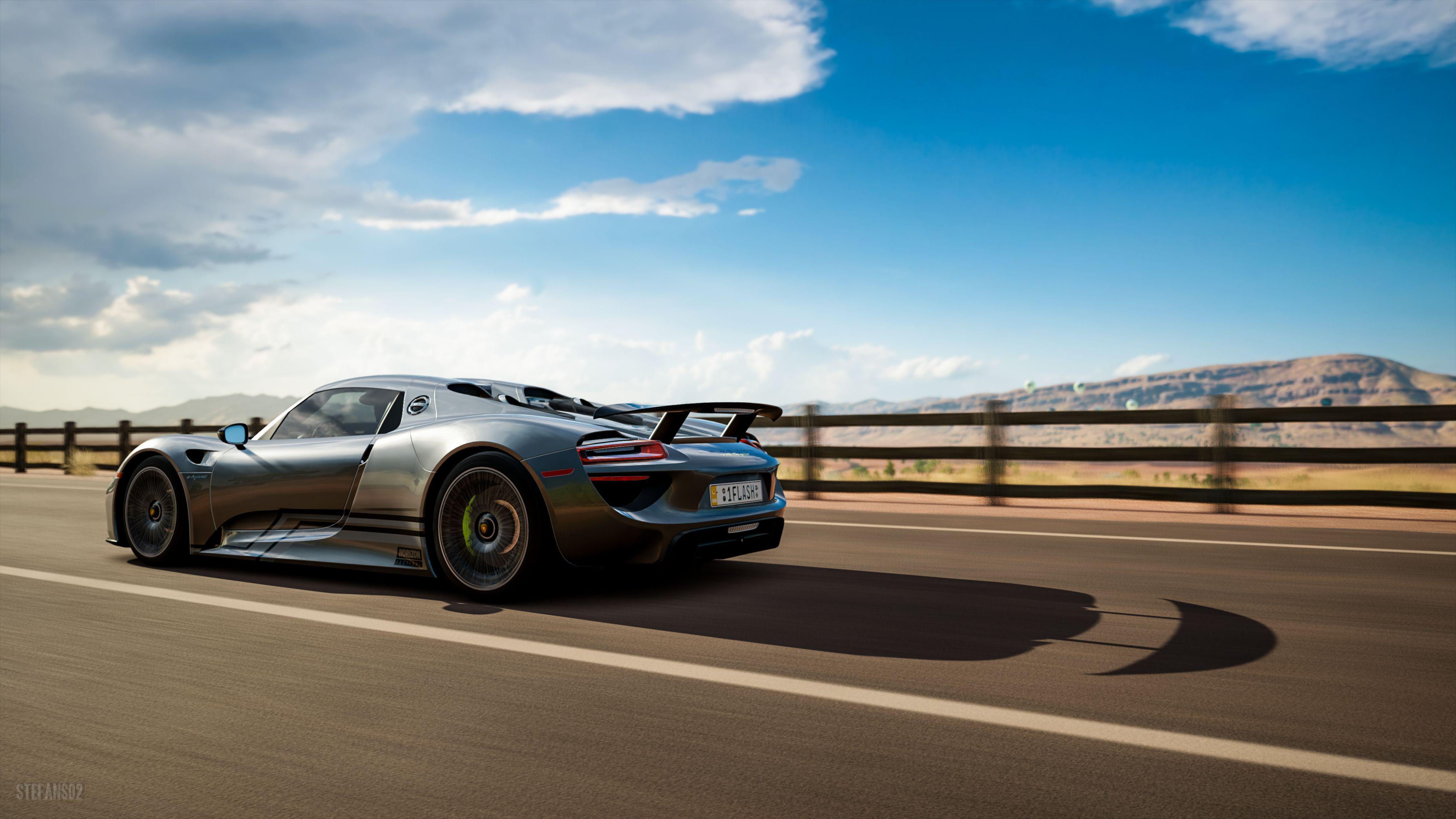 3712x2088 Forza Horizon 3 Porsche 918 Spyder, HD Games, 4k Wallpaper