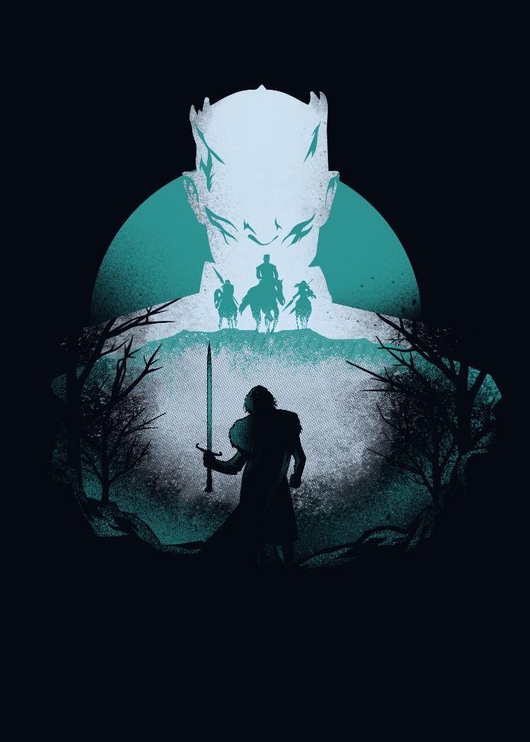750x1050 Wolf vs Night Tv Shows Poster Print. metal posters. Snow night