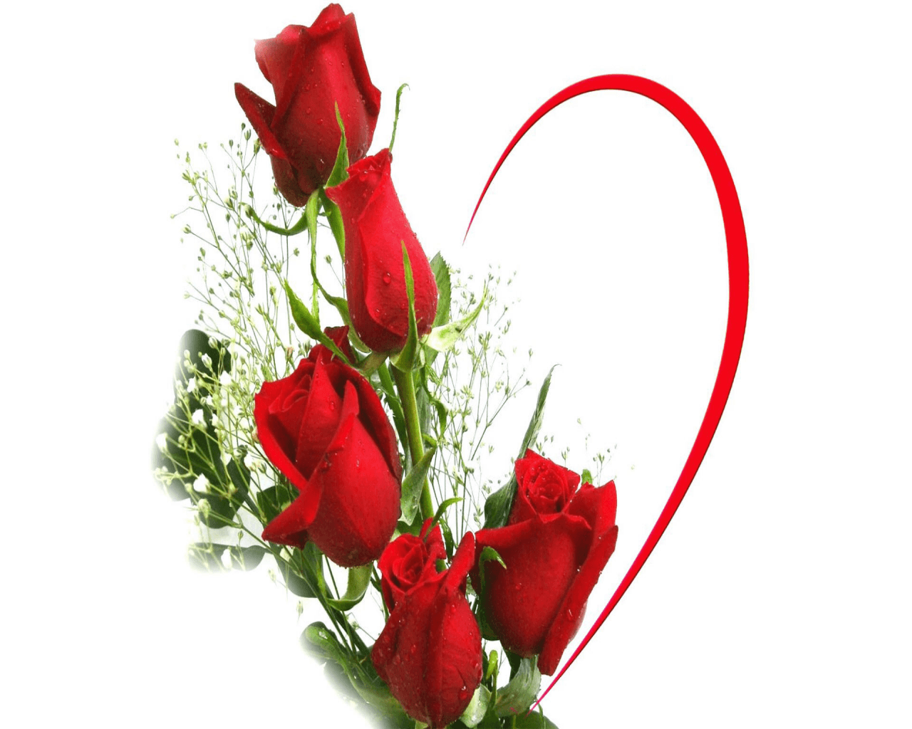1280x1024 Free download Love Flower Wallpaper [1280x1024] for your Desktop